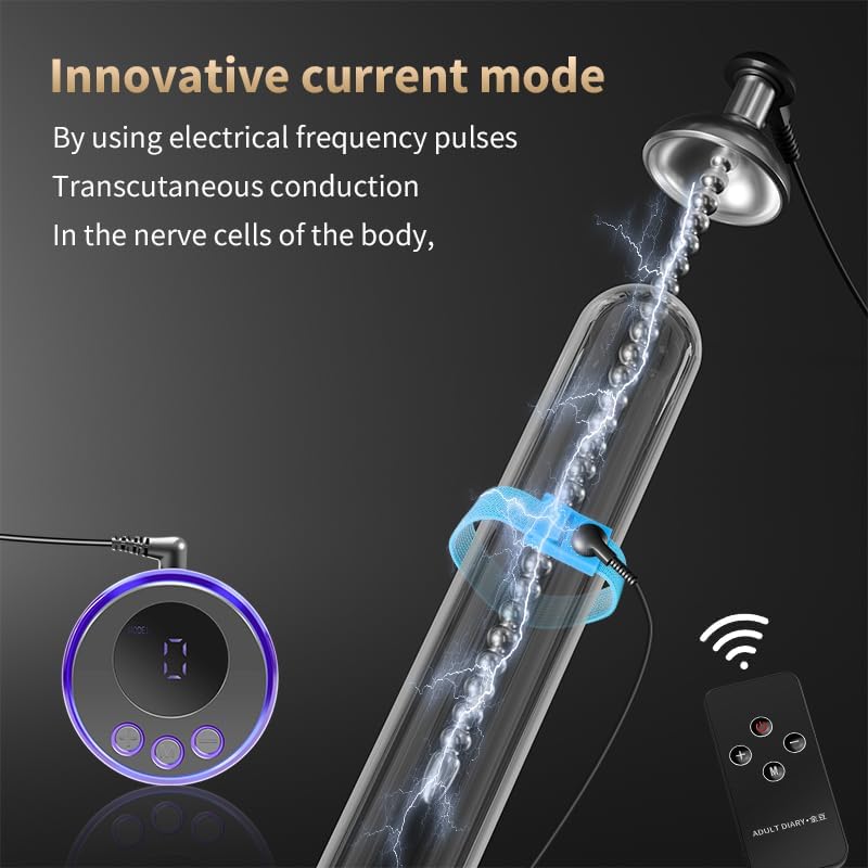 Juego de juguetes de anillo uretral y para pene VoltRod Electric