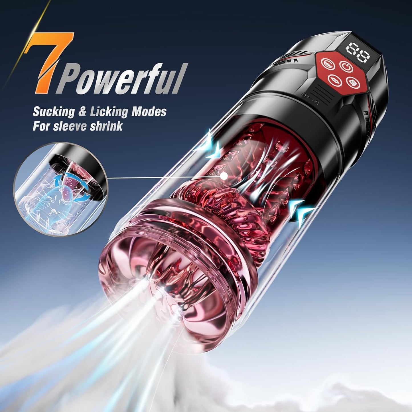 Máquina de masturbación VortexPulse 6 en 1