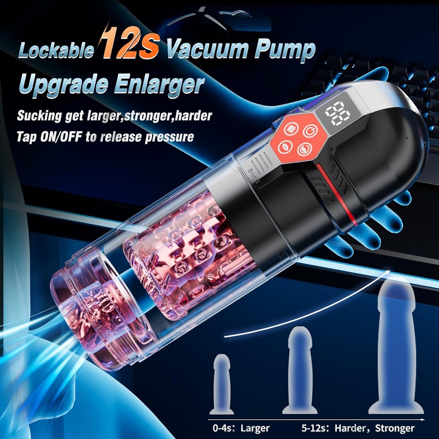 Máquina de masturbación VortexPulse 6 en 1
