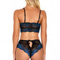 Lacy Contrast Bra Set