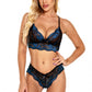 Lacy Contrast Bra Set