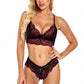 Lacy Contrast Bra Set