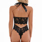 V-Cut Lacy Teddy Lingerie