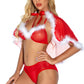Baby It's Cold Sexy Christmas Bra Set
