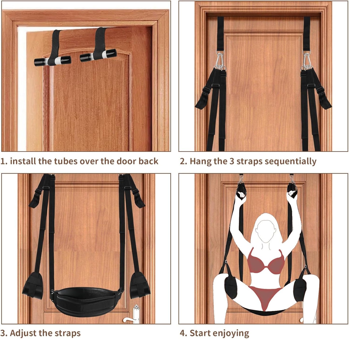 Columpio sexual de puerta blanda WallTamer