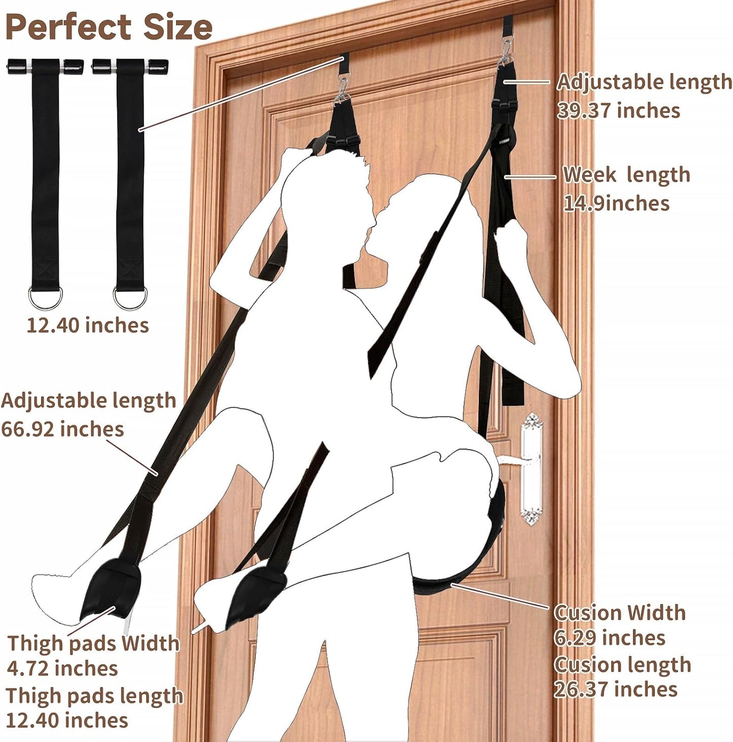 Columpio sexual de puerta blanda WallTamer