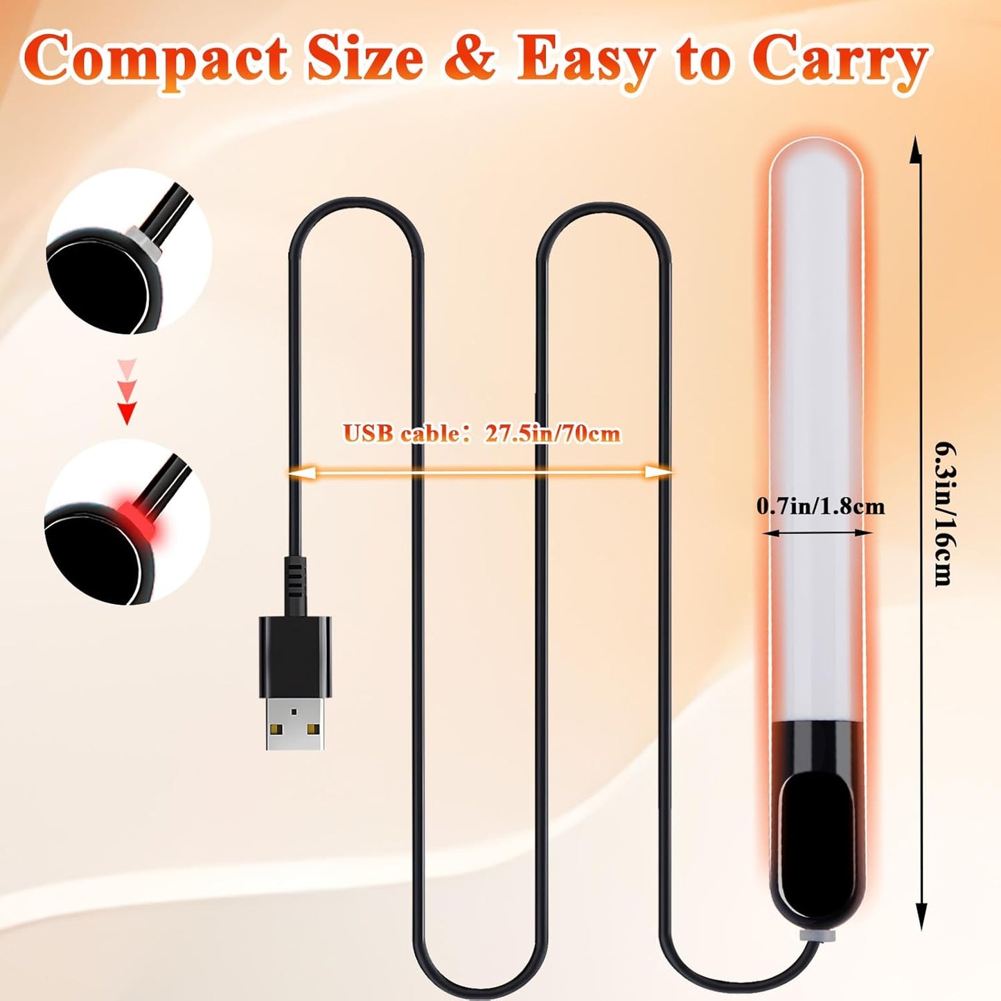 WarmRod Pro – Palo calefactor USB rápido para masturbadores y muñecas sexuales