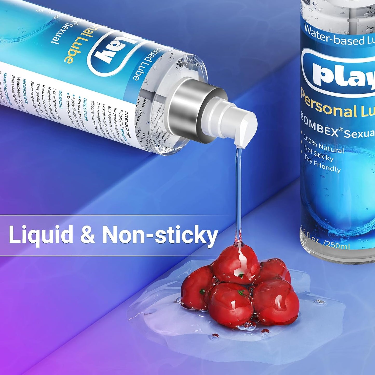 Lubrifiant personnel à base d'eau – Compatible avec les jouets et longue durée