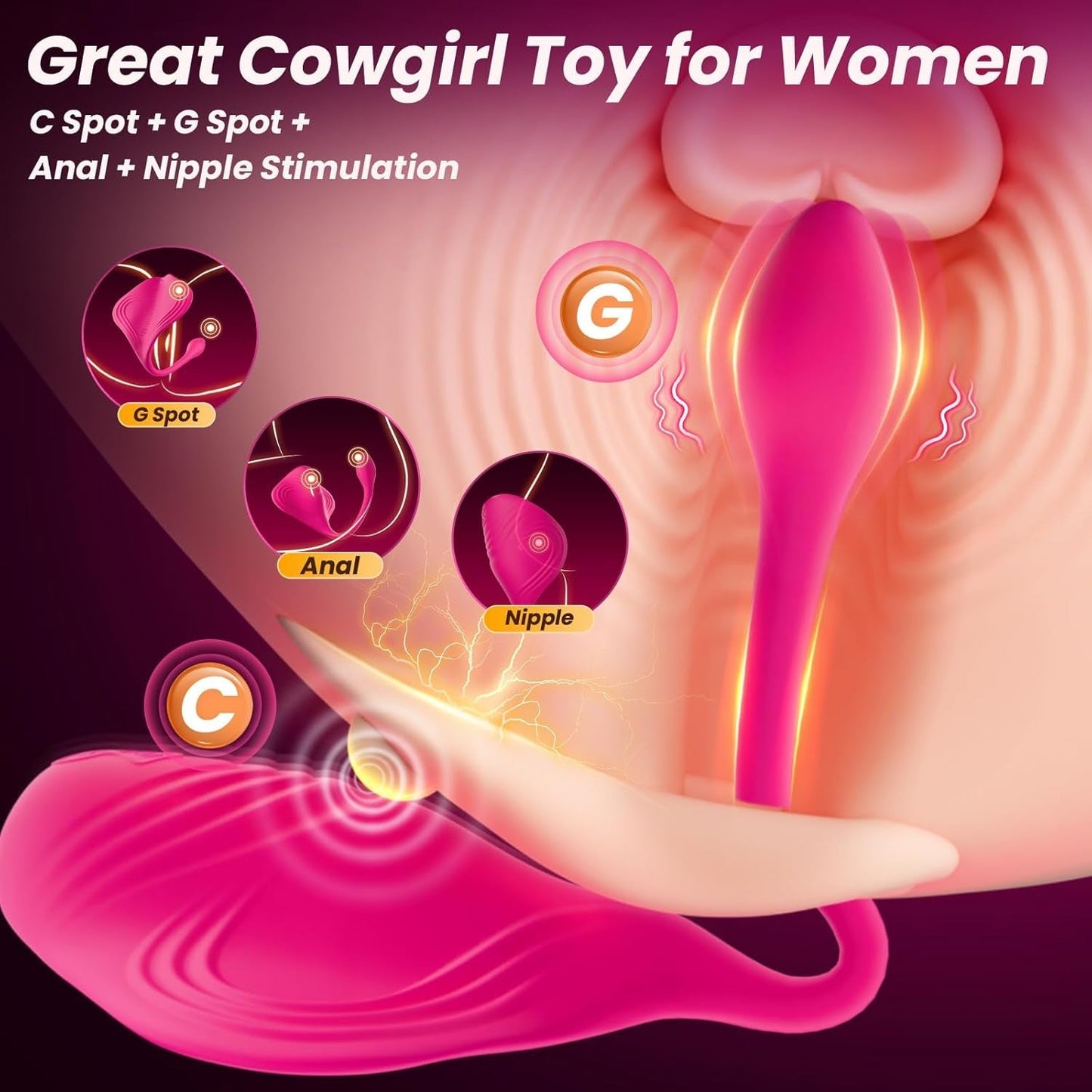 Vibrador RideSync Controlado por Aplicación