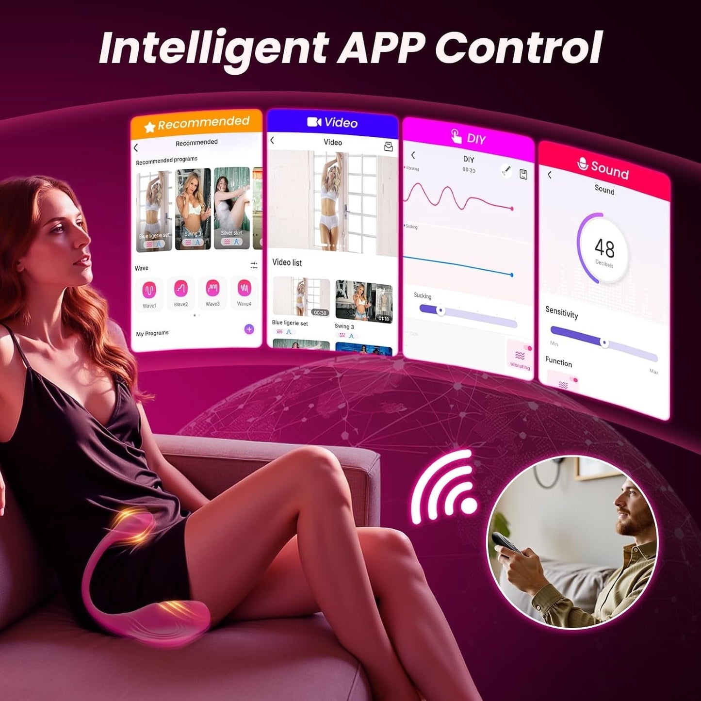 Vibrador RideSync Controlado por Aplicación