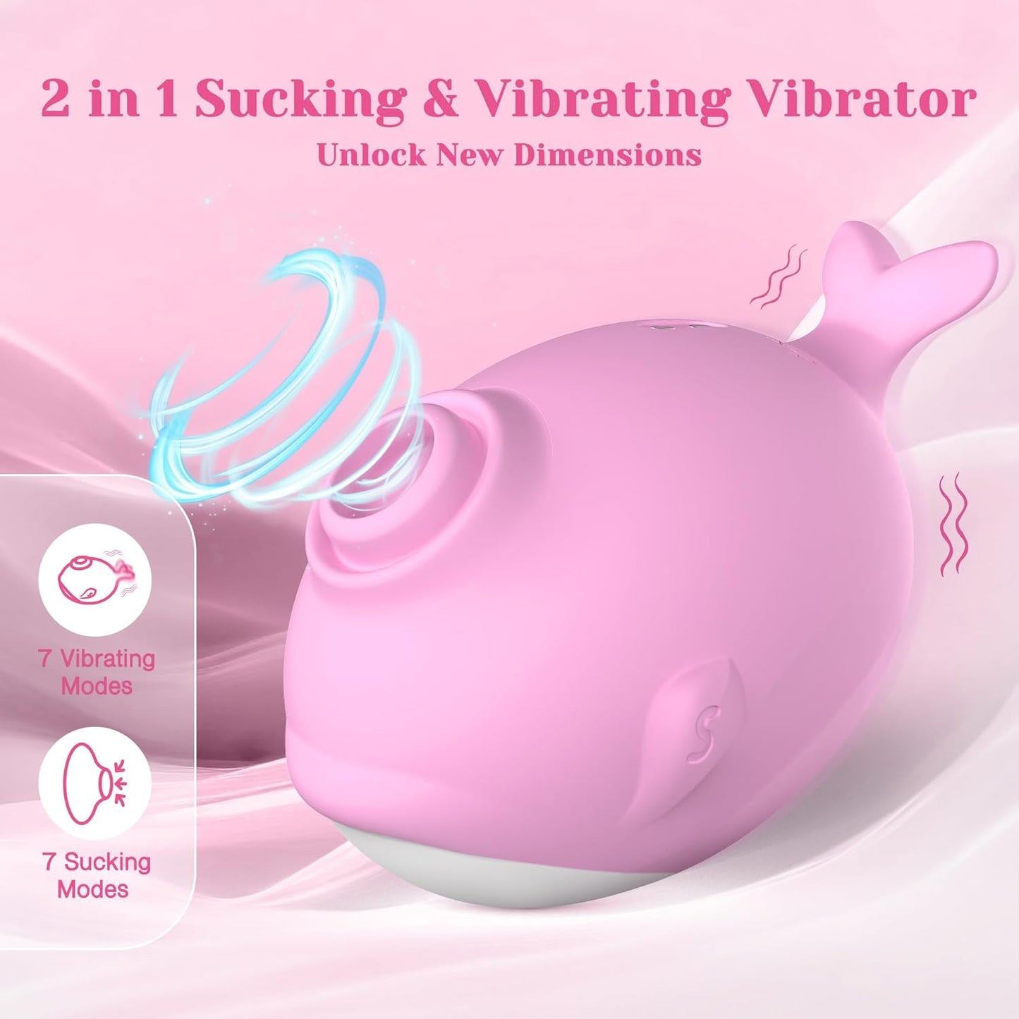 Vibrador de succión WhaleWhisper