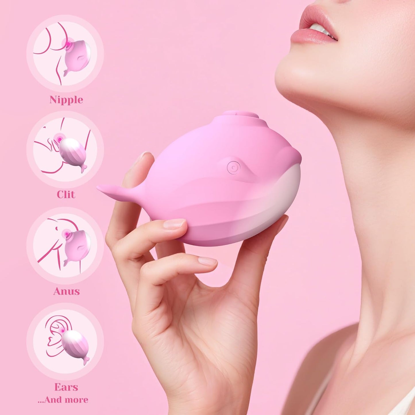 Vibrador de succión WhaleWhisper