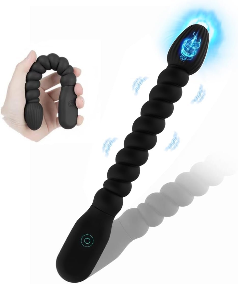 WhisperBead Vibrating Anal Beads Wand | 10 Modes