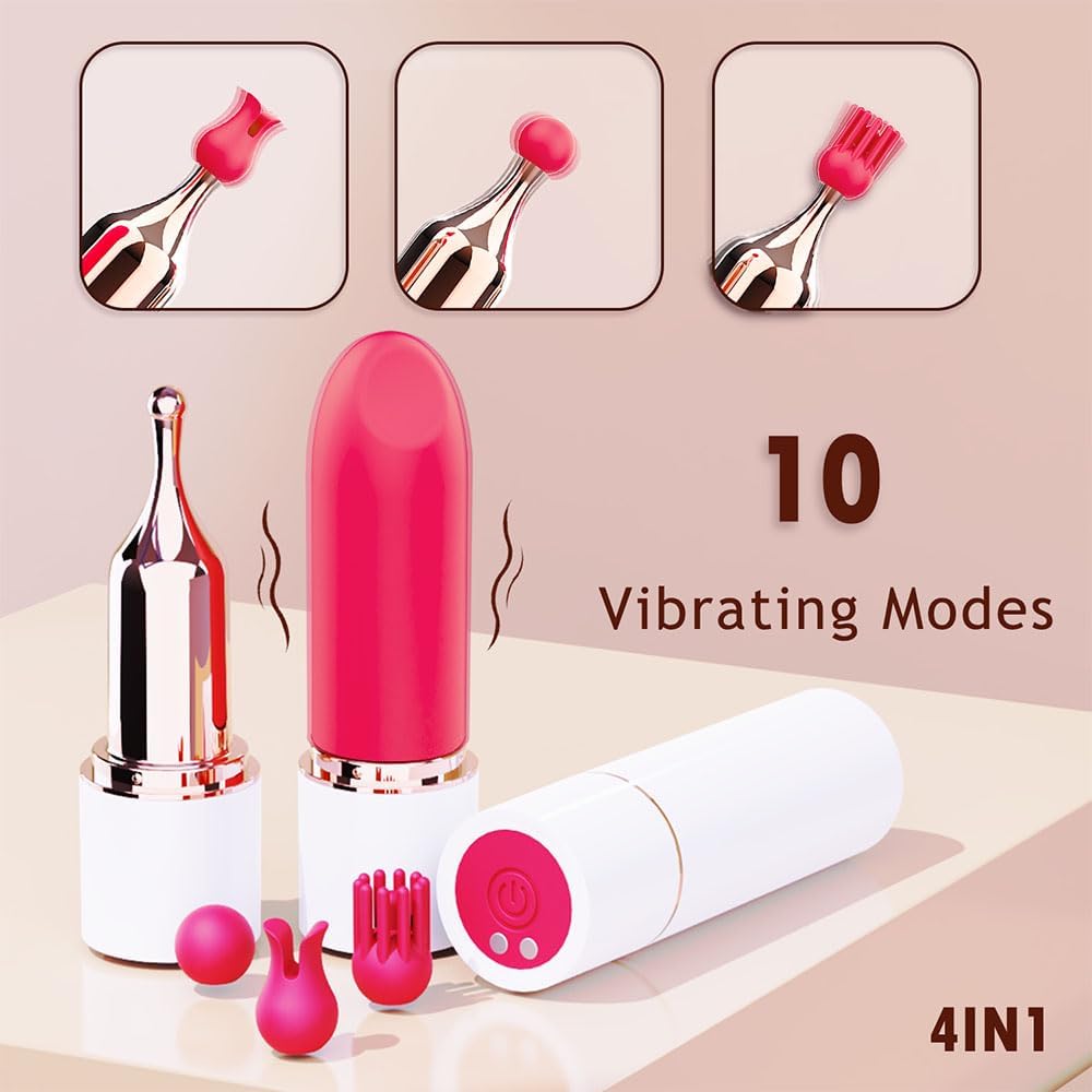 Vibrador de labios de 4 cabezales WhisperLuxe