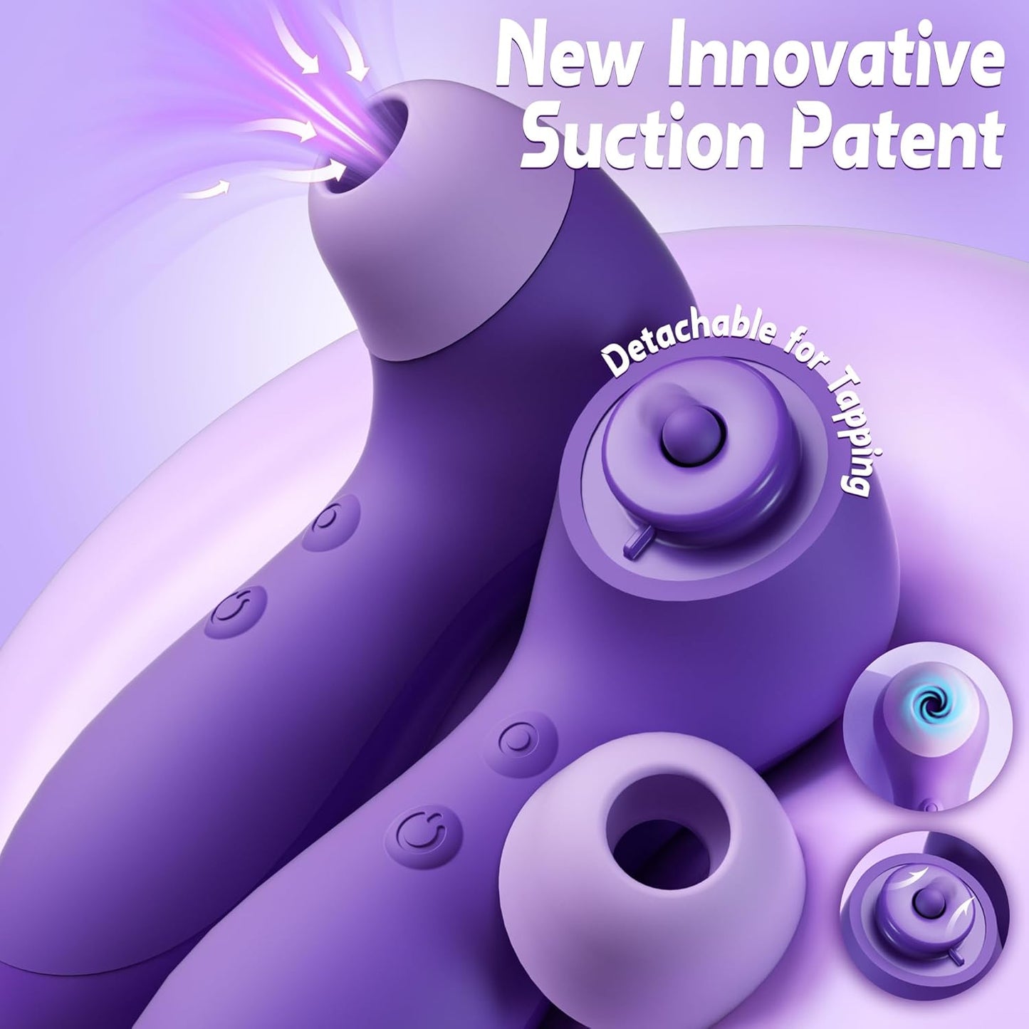 Vibrador de succión WhisperMuse Dual Pleasure