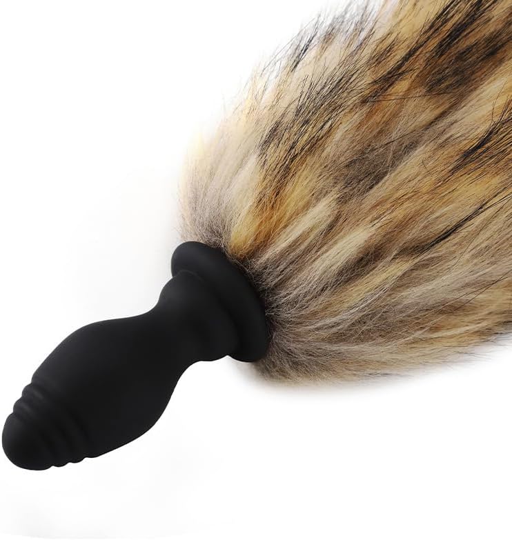 WhisperTail Enchufe vibrador remoto de cola de zorro