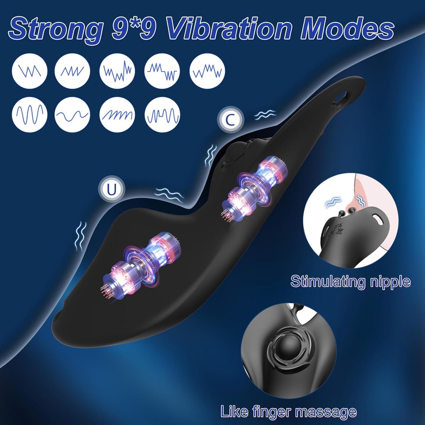 Vibrador Bragas Mariposa Discreto WhisperWing para Parejas
