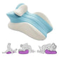 Almohada de cuña de apoyo íntimo para parejas en blanco y azul