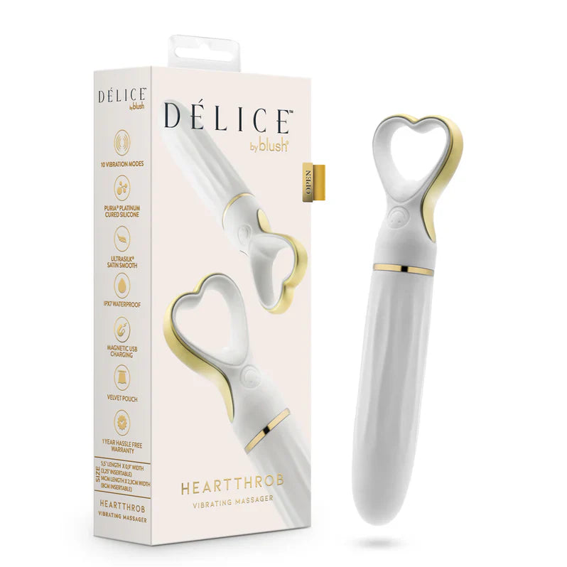 Vibrador bala Delice Heartthrob con mango