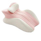 Almohada de cuña de apoyo íntimo para parejas, color blanco y rosa