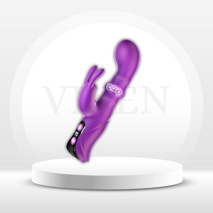 WiggleRush Vibrador de Conejo Ondulante y Penetrante