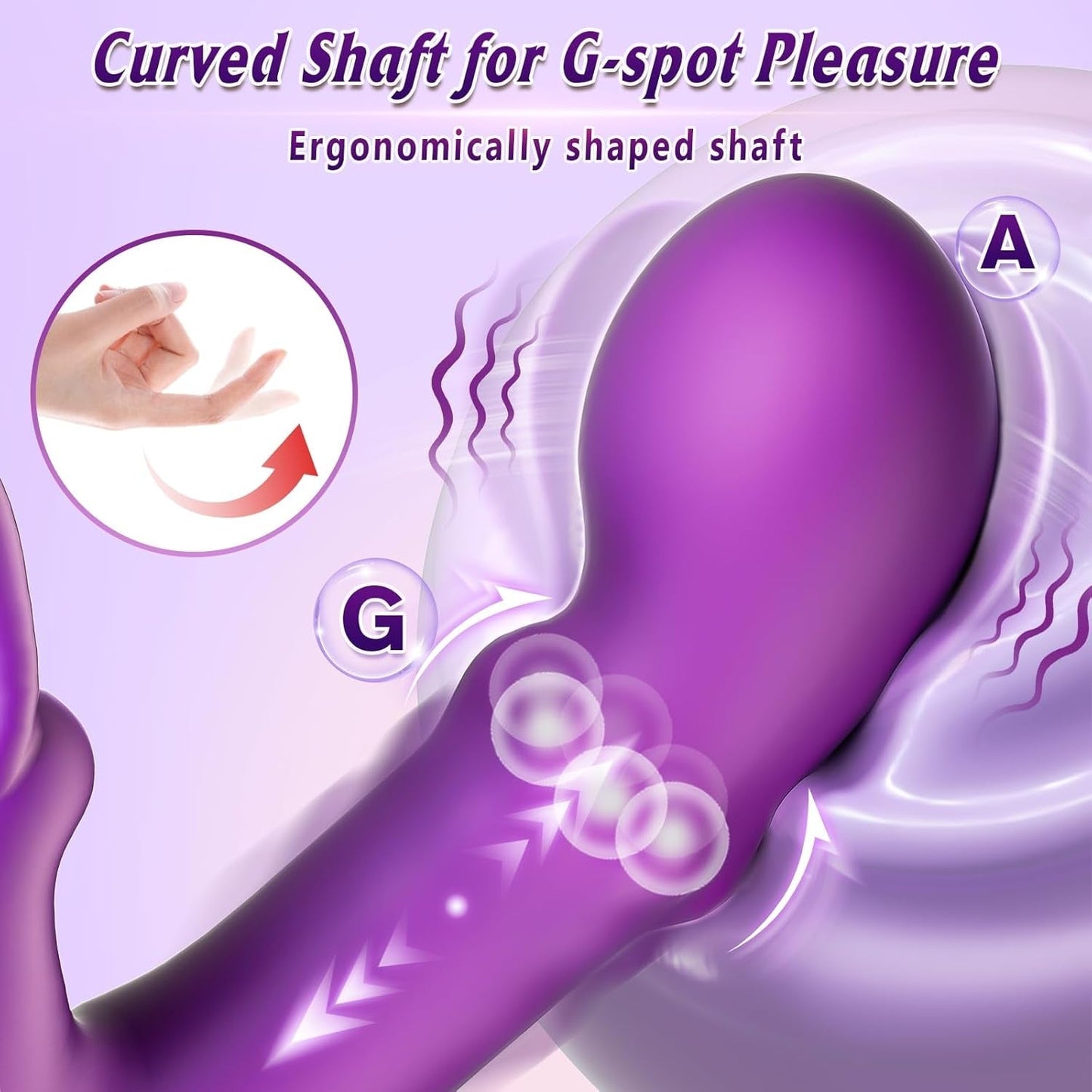 WiggleRush Vibrador de Conejo Ondulante y Penetrante
