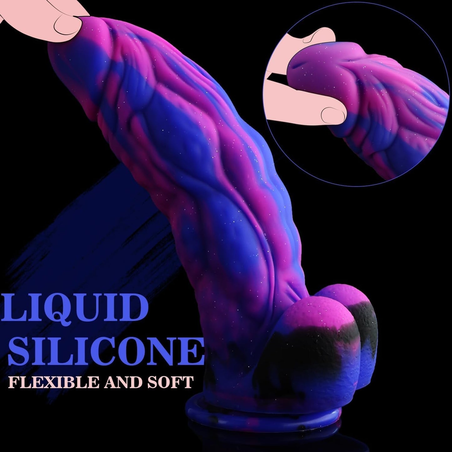 WildMuse 9.5" Thick Fantasy Realistic Dildo Suction