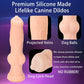 WildPack Triple-Vibrating Canine Strap-On Dildo Set