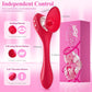 WillowBloom 3-in-1  Bendable Dildo Rose Sucking Vibrator