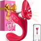 WillowBloom 3-in-1  Bendable Dildo Rose Sucking Vibrator