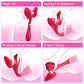 WillowBloom 3-in-1  Bendable Dildo Rose Sucking Vibrator
