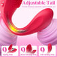 WillowBloom 3-in-1  Bendable Dildo Rose Sucking Vibrator