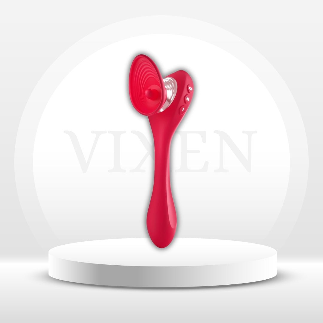 WillowBloom 3-in-1  Bendable Dildo Rose Sucking Vibrator