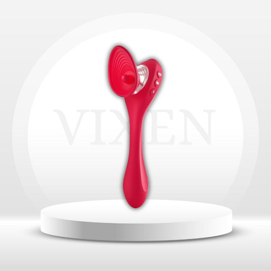 WillowBloom 3-in-1  Bendable Dildo Rose Sucking Vibrator