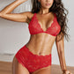 All Lace Bra and High Hip Panty Lingerie Set