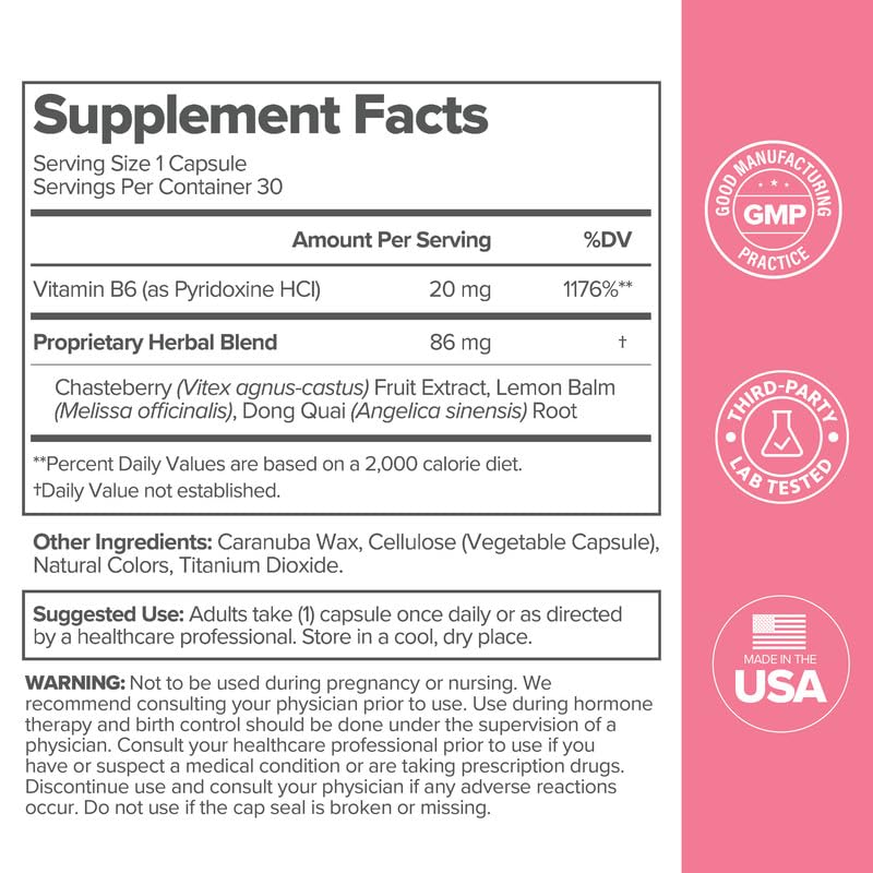 Women’s PMS Relief Support Capsules