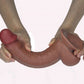 Get Lucky 9" Real Skin Dildo - Light Brown