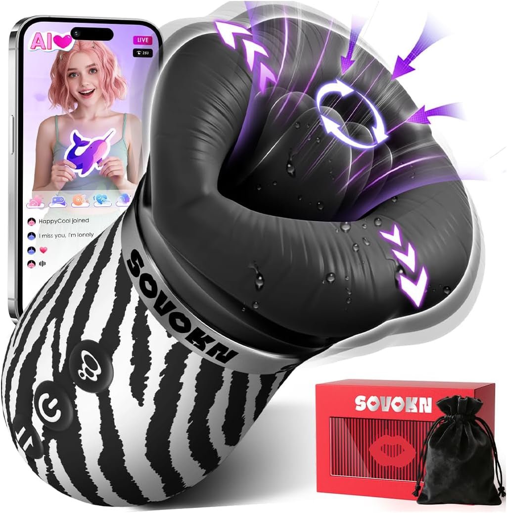 Vibrador de succión bucal con IA ZebraKiss